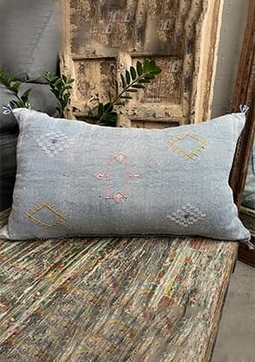 Patterned Gray Pillow
